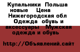 Купальники, Польша, новые! › Цена ­ 750 - Нижегородская обл. Одежда, обувь и аксессуары » Мужская одежда и обувь   